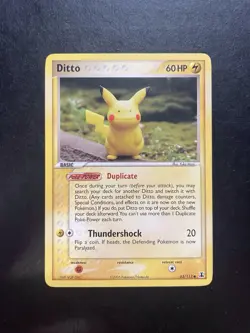 Pokemon Ditto (Pikachu) 63/113 Delta Species Regular TCG Great Condition (P642) - Image 1