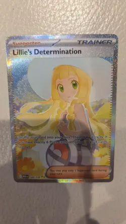 Lillie's Determination 184/132 SIR Pokemon TCG Mega Evolution English - Image 1