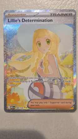 Lillie's Determination 184/132 SIR Pokemon TCG Mega Evolution English - Image 3