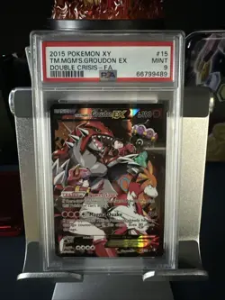 Team Magma's Groudon EX #15 Pokemon Double Crisis PSA 9 - Image 1