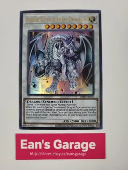 YuGiOh Azure Eyes Silver Dragon SDBE-EN040 Ultra Parallel Rare Foil - Mint - Image 1
