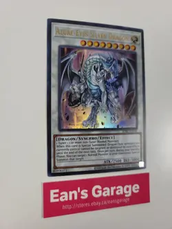 YuGiOh Azure Eyes Silver Dragon SDBE-EN040 Ultra Parallel Rare Foil - Mint - Image 2