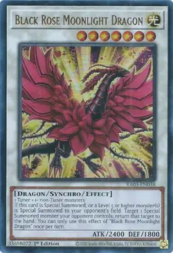 Yugioh! Black Rose Moonlight Dragon - RA03-EN038 - Ultra Rare - 1st Edition Near - Image 1