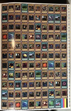 Rare Yu-Gi-Oh! Uncut Sheet (LOB / MRD Era 2002) Vintage TCG Collectible (Rare) - Image 1