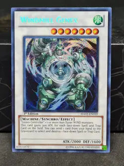 Yugioh Windmill Genex HA02-EN059 Secret Rare 1st Edition NM - Image 1