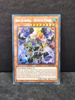Yugioh Boot-Up Admiral - Destroyer Dynamo FIGA-EN002 Secret Rare 1st Edition NM - Image 1