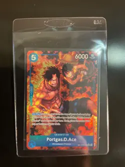 Portgas D Ace OP08-052 Treasure Rare Royal Blood One Piece Card Game - Image 1