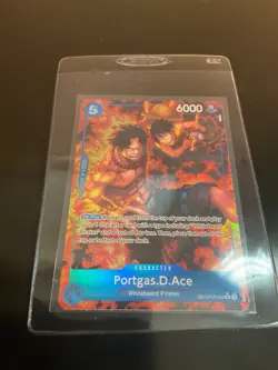 Portgas D Ace OP08-052 Treasure Rare Royal Blood One Piece Card Game - Image 2