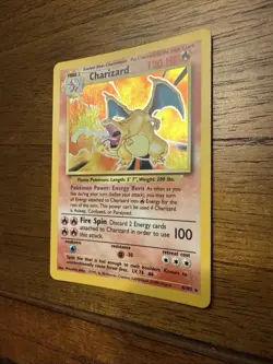 Pokemon Base Set Charizard Holo Card #4/102 Near Mint, Excellent Centering - Image 2