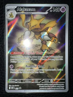 Pokemon Mega Evolutions Gardevoir ETB Promo Card * Alakazam * - Image 1