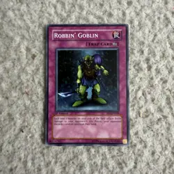 Yu-Gi-Oh! Trading Card TCG Game Robbin Goblin Trap Card 1st Edition - Image 1