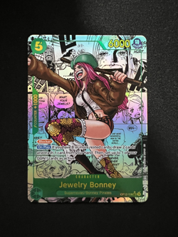 One Piece TCG OP12-118 (SEC) Jewelry Bonney Manga Card (Near Mint) - Image 1