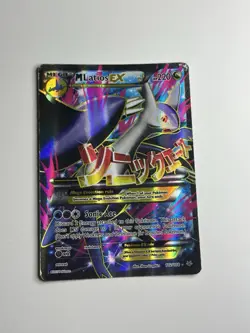 M Latios EX 102/108 XY Roaring Skies Pokemon Card Full Art Mega Holo - DAMAGED - Image 1