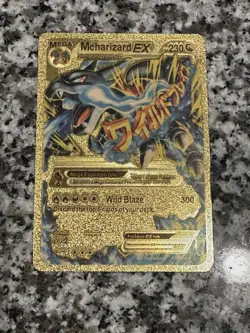 Pokemon Gold Foil Fan Art Card Lot-Charizard, Blastoise, Pikachu - Image 3