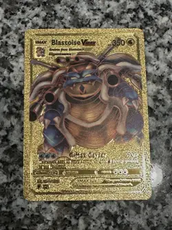Pokemon Gold Foil Fan Art Card Lot-Charizard, Blastoise, Pikachu - Image 4