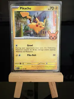 PIKACHU - 018/091 Trick Or Trade 2024 - Cosmos Holo - Pokemon TCG Card - Image 1