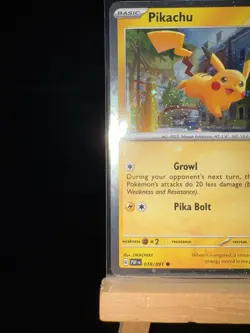PIKACHU - 018/091 Trick Or Trade 2024 - Cosmos Holo - Pokemon TCG Card - Image 5