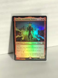 MTG Electro, Assaulting Battery FOIL #0076 Marvel's Spider-Man NP - Image 1