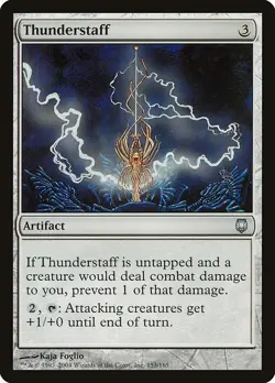 Thunderstaff 2x FOIL DST MTG Darksteel Uncommon MINT artifact - Image 1