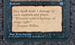 DRY SPELL Blue Ink Misprint MTG Honelands Magic the Gathering....(DS3D1K9) - Image 5