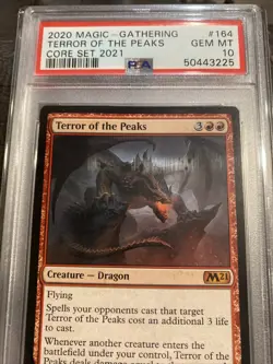 PSA 10 Terror of the Peaks 164/274 MTG Core Set 2021 Gem Mint - Image 3