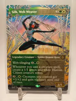 MTG Marvel Spectacular Silk, Web Weaver Borderless (Rare) - Image 1