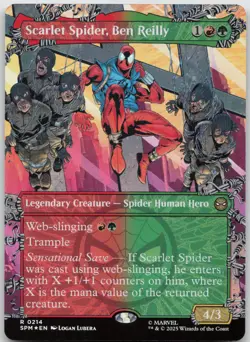 MTG 0214 R - Scarlet Spider, Ben Reilly (Borderless) (Foil) - Image 1