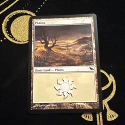 Plains (283) #283 (Foil) (MP) Shadowmoor SHM Magic MTG - Image 1