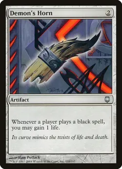 Demon's Horn 2x FOIL DST MTG Darksteel Uncommon MINT artifact - Image 1