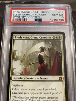 PSA 10 Elesh Norn, Grand Cenobite, English Mystery Booster MTG PSA 10 Gem Mint - Image 3