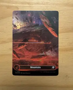 MTG: Edge of Eternities - Mountain (Borderless Foil) - Image 1
