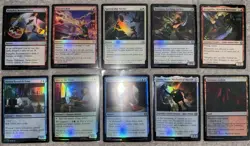 Magic MTG Marvel Spiderman Spider-man Lot Of 10 *FOIL* Cards - Image 1