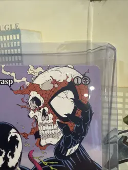 MTG Marvel Spider-Man Infernal Grasp Venom Variant #018 Rare Alt Art - Image 3