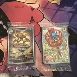 SEALED Alakazam 009 & Riolu 010 Mega Evolution ETB Pokemon Center Promo Set of 2 - Image 1