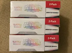Pokemon TCG Prismatic Evolutions Costco 2-Pack ETB with Booster Bundle X3 - Image 2