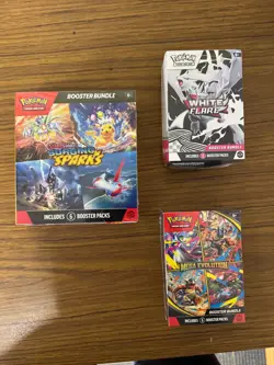 Pokemon Booster Box Bundle Mega Evolution, Surging Sparks and White Flare - Image 2