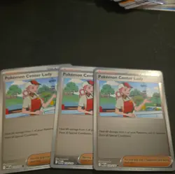 Pokemon Center Lady 123/132 - Pokemon Mega Evolution - Playset 3x reverse holo - Image 1