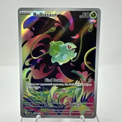 Bulbasaur 133/132 Illustration Rare Pokemon Mega Evolution NM NOT STAMPED - Image 1