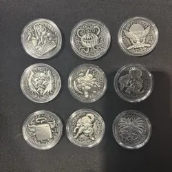 YuGiOh Official YCS Pre-Reg Coin | Complete SILVER Set 2025 - New Konami 2025 - Image 1