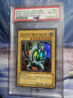 2004 YUGIOH SKE-001 - BLUE-EYES WHITE DRAGON ULTRA RARE - PSA 8 - Image 1