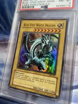 2004 YUGIOH SKE-001 - BLUE-EYES WHITE DRAGON ULTRA RARE - PSA 8 - Image 2