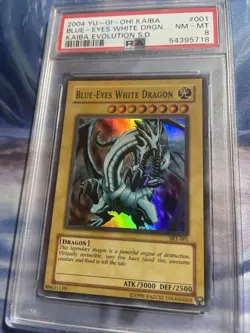 2004 YUGIOH SKE-001 - BLUE-EYES WHITE DRAGON ULTRA RARE - PSA 8 - Image 3