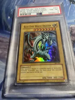 2004 YUGIOH SKE-001 - BLUE-EYES WHITE DRAGON ULTRA RARE - PSA 8 - Image 4