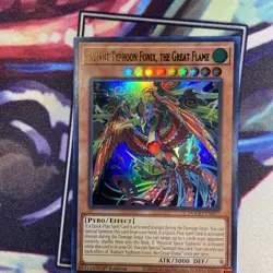 Yugioh! 1x Radiant Typhoon Fonix the Great Flame DOOD-EN017 Ultra Rare 1st Ed NM - Image 1