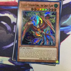 Yugioh! 1x Radiant Typhoon Fonix the Great Flame DOOD-EN017 Ultra Rare 1st Ed NM - Image 2