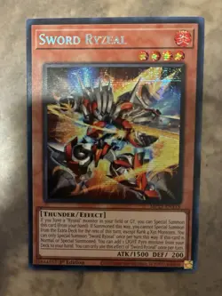 Yugioh! TCG - Sword Ryzeal - Prismatic Secret Rare - 2025 Mega-Pack - MP25-EN118 - Image 1