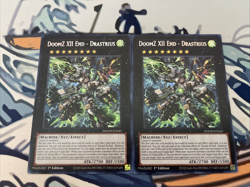 Yugioh DoomZ XII End - Drastrius x2 Secret Rare DOOD-EN045 Near Mint - Image 1