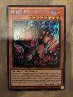 Yugioh! TCG - Snake-Eyes Diabellstar - Prismatic Secret Rare - MP25-EN062 - Image 1