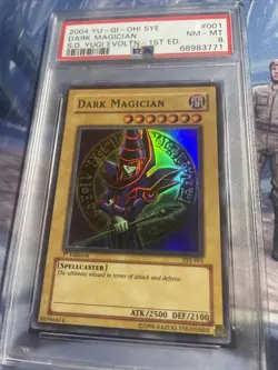 2004 Yugioh - 1st Edition Dark Magician - FOIL SHIFT - SYE-001 - PSA 8 - Image 2