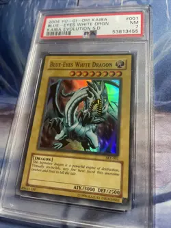 2004 YUGIOH SKE-001 - BLUE-EYES WHITE DRAGON ULTRA RARE - PSA 7 - Image 3